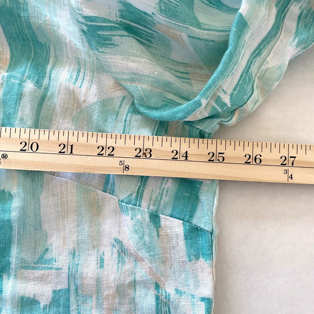 Jm Collection Linen Blend Button Up 3/4 Sleeve Sh… - image 5